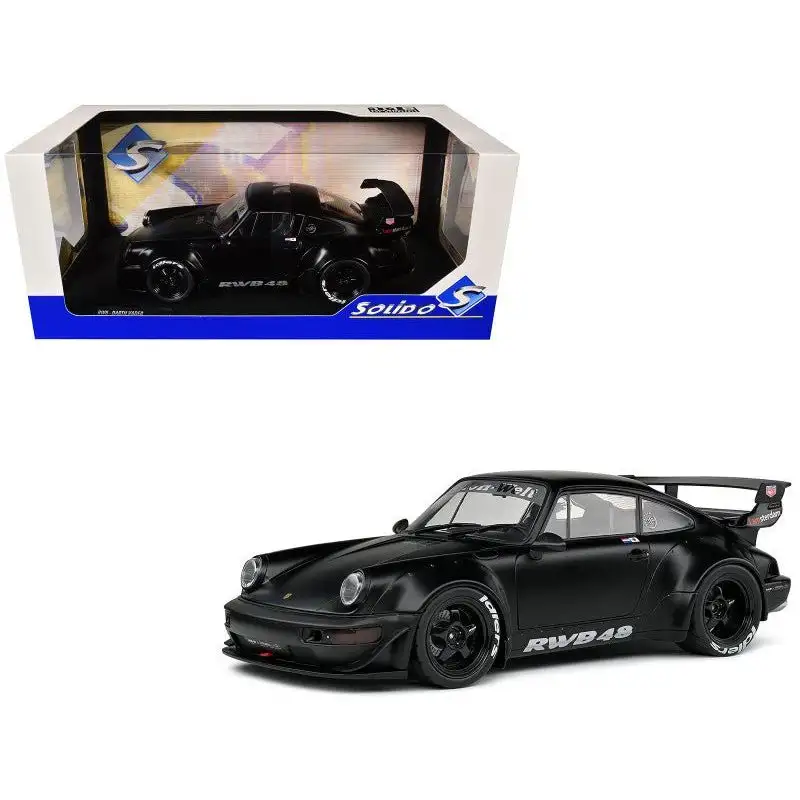 2016 RWB Bodykit "Darth Vader" Matt Black 1/18 Diecast Model Car by Solido