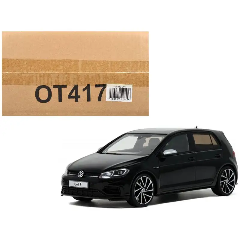 2017 Volkswagen Golf VII R 5 Deep Black Limited Edition to 2000 pieces Worldwide 1/18 Model Car by Otto Mobile
