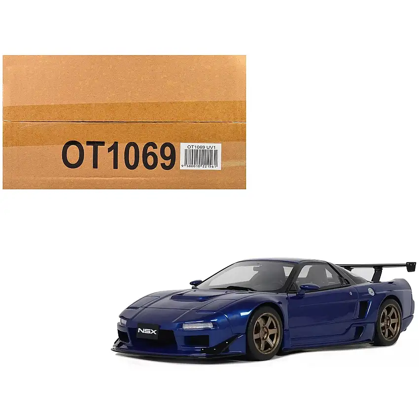 2020 Honda NSX "by W-Autosport" Blue Metallic Limited Edition to 2000 pieces Worldwide 1/18 Model Car by Otto Mobile