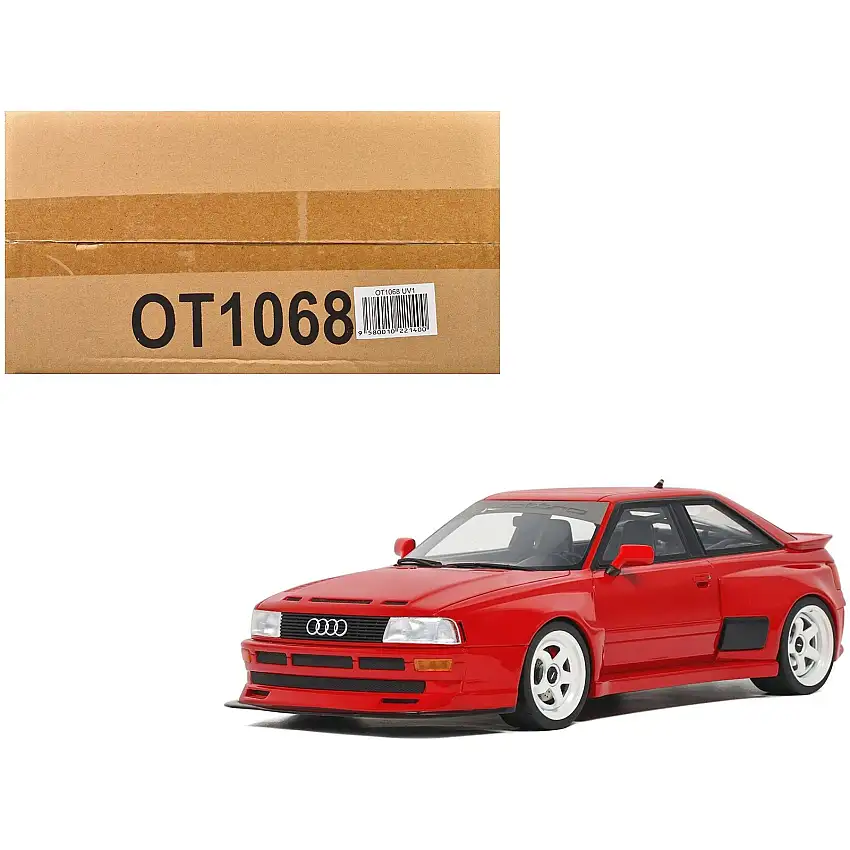 2021 Audi 80 Coupe "Prior Design" Misano Red Limited Edition to 2500 pieces Worldwide 1/18 Model Car by Otto Mobile