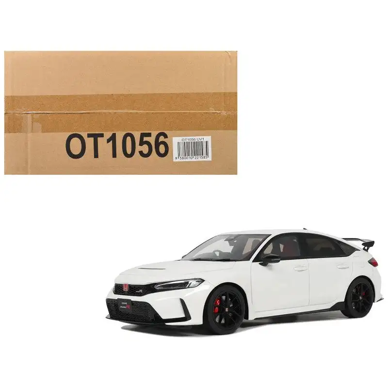 2022 Honda Civic Type R (FL5) RHD (Right Hand Drive) Championship White Limited Edition to 2500 pieces Worldwide 1/18 Model Car by Otto Mobile
