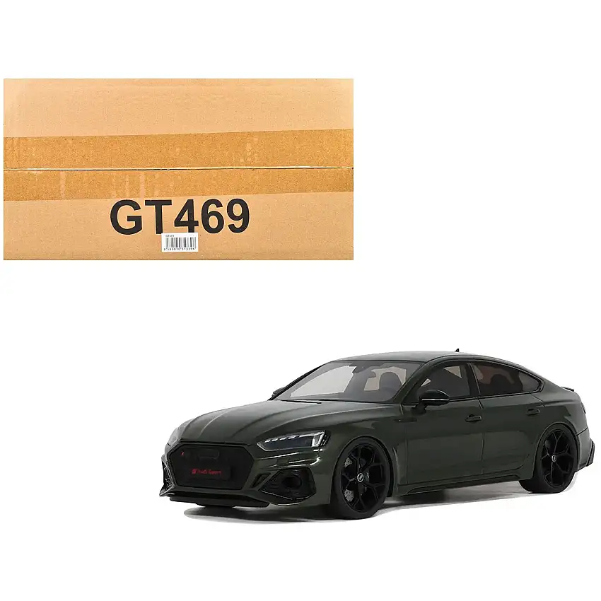 2023 Audi RS 5 Competition Dark Green Metallic 1/18 Model Car by GT Spirit