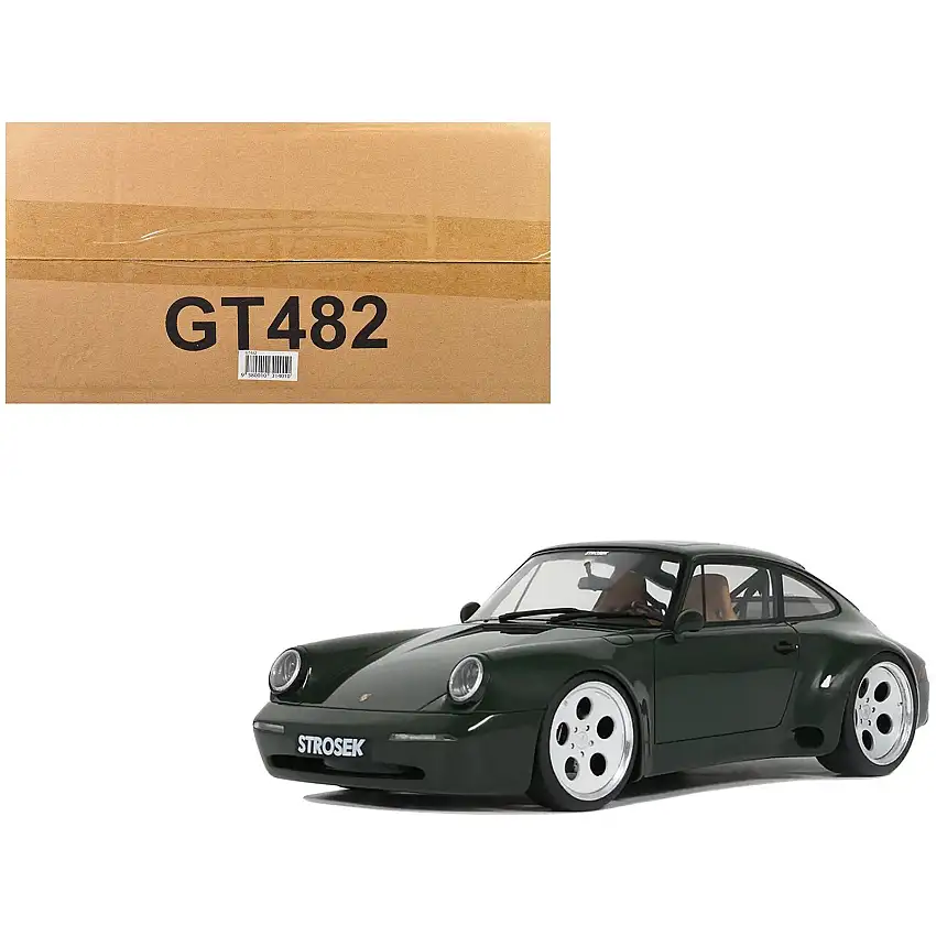 2024 Porsche 911 Strosek Mega 30 Green 1/18 Model Car by GT Spirit
