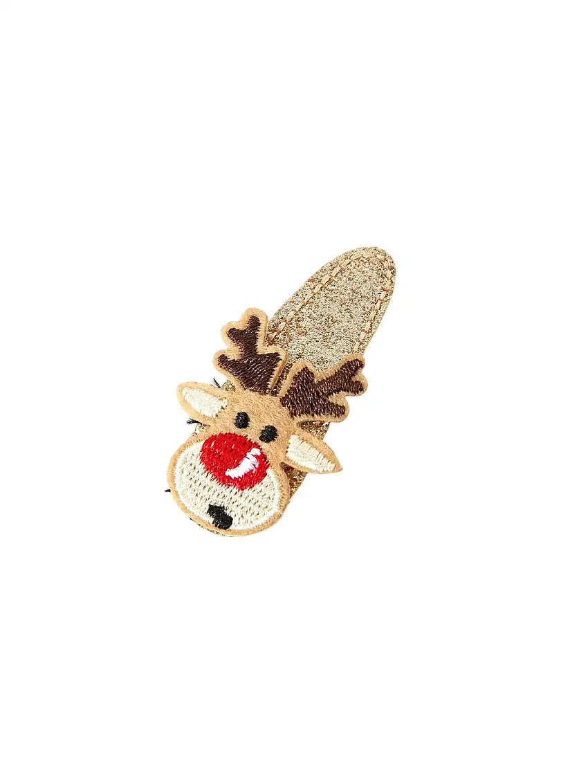 Christmas Elk Girls Hair Clip