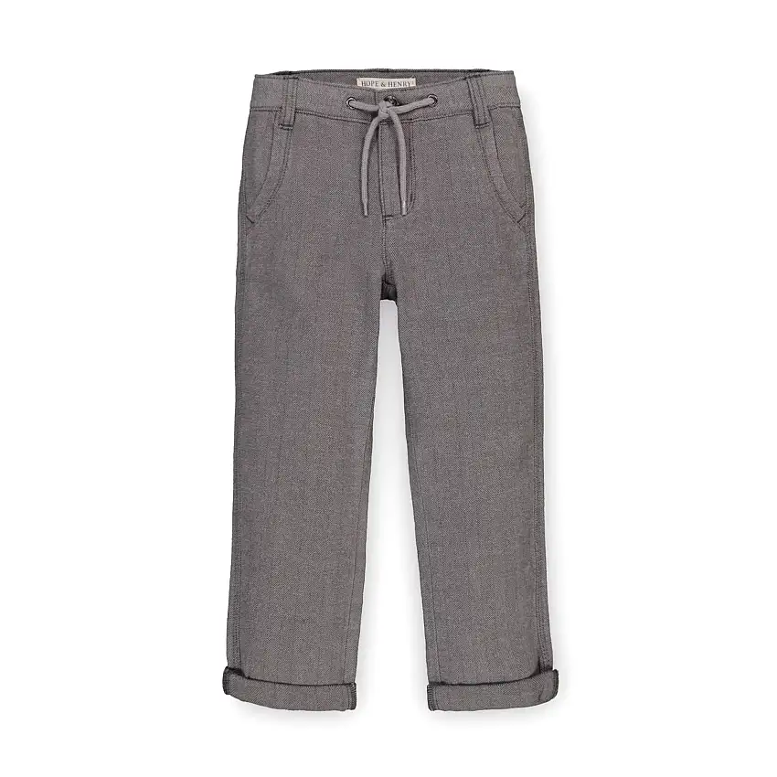 Rolled Cuff Organic Pant With Drawstring - Baby