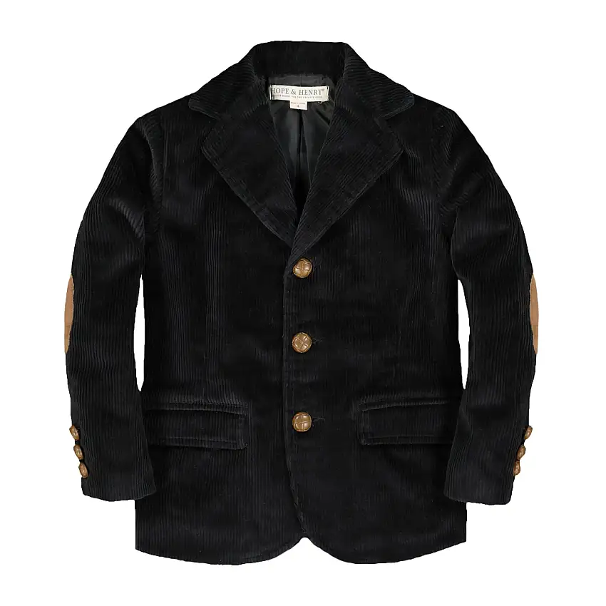 Organic Corduroy Blazer With Elbow Patches