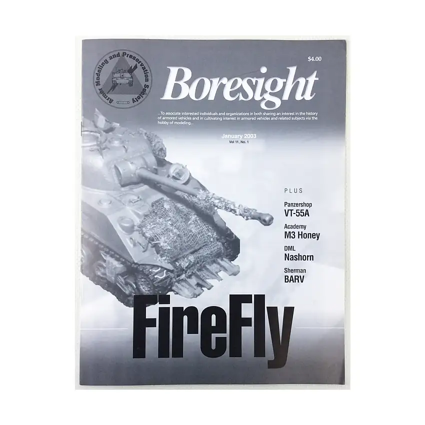 Vol. 11, #1 "Firefly, Panzershop VT-55A, Academy M3 Honey"