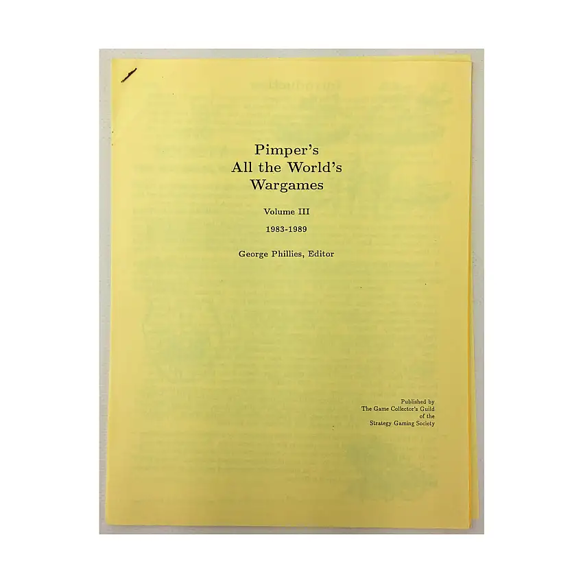 Special Issue - All the World's Wargames 1983-1989