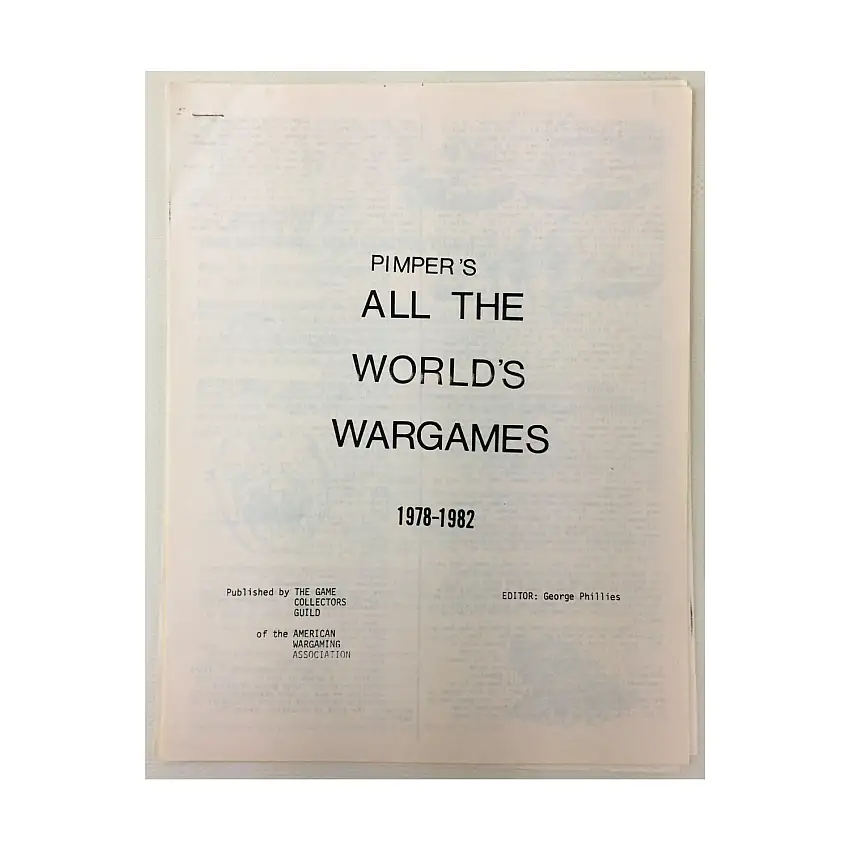Special Issue - All the World's Wargames 1978-1982