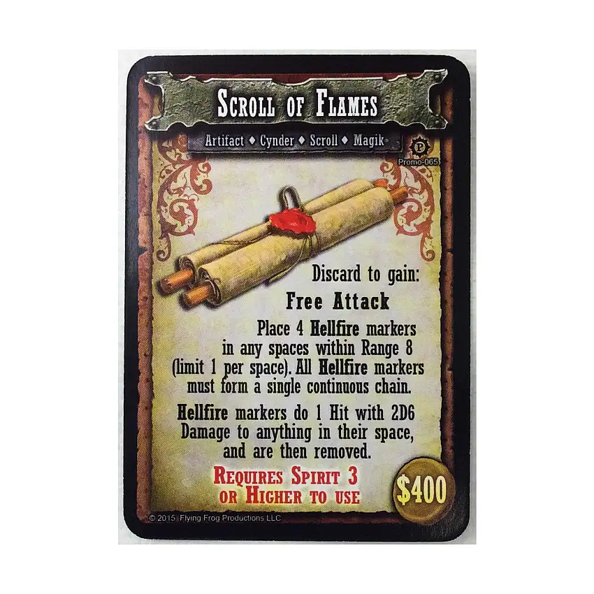 Scroll of Flames Promo Card