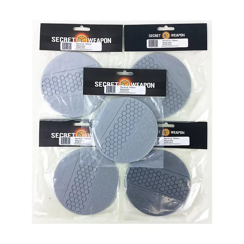 120mm Round Lip Base - Warp Core (5-Pack)