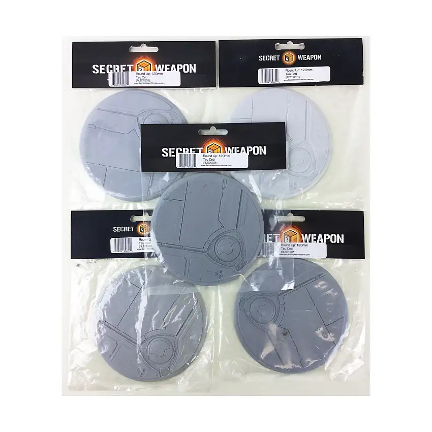 120mm Round Lip Base - Tau Ceti (5-Pack)