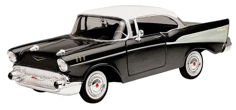 Motormax 73228AC-BKWT 1/24 Scale 1957 Chevrolet Bel Air
