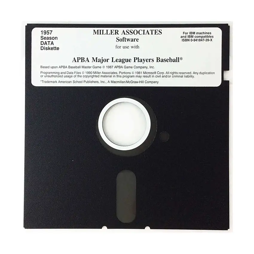 APBA Major League Players Baseball - 1957 Season