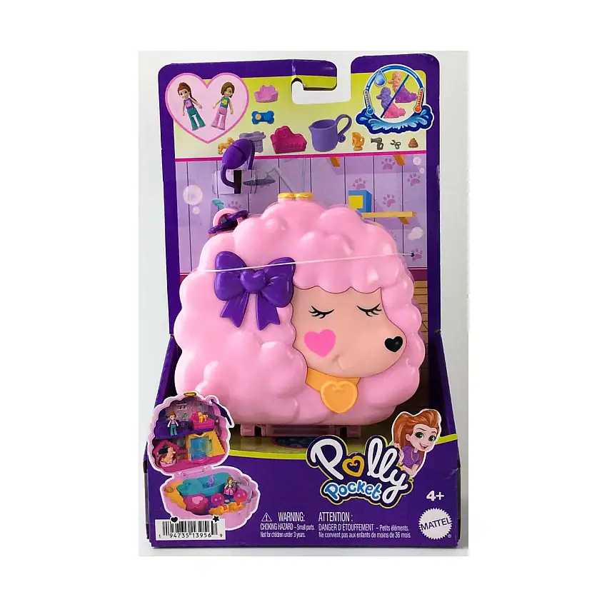 Polly Pocket - Groom & Glam Poodle Compact (Hang Card Edition)
