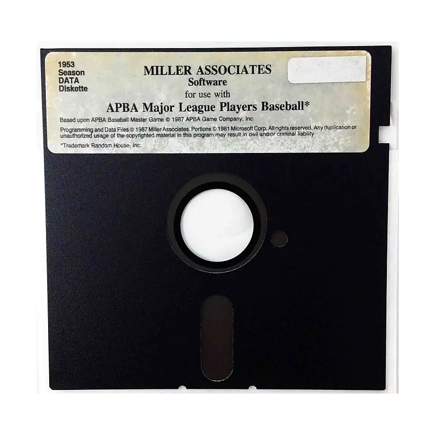 APBA Major League Players Baseball - 1953 Season