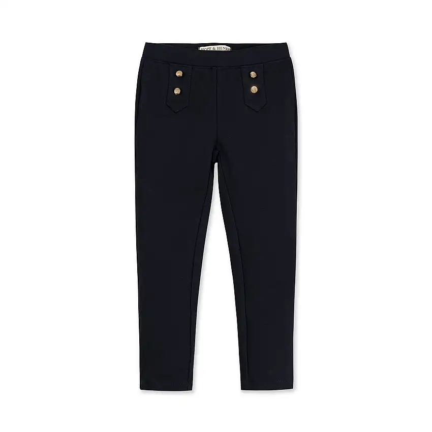 Button Placket Ponte Pant - Baby