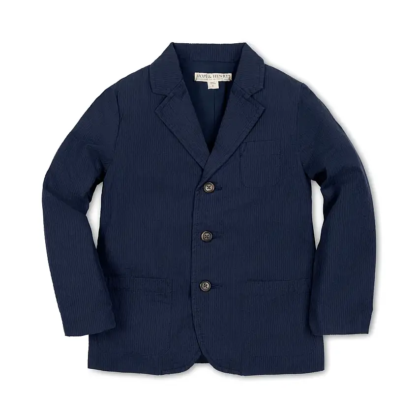 Organic Seersucker Suit Jacket - Baby