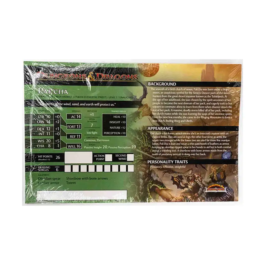 Bloodsand Arena (Free RPG Day 2010) - Character Cards Only!