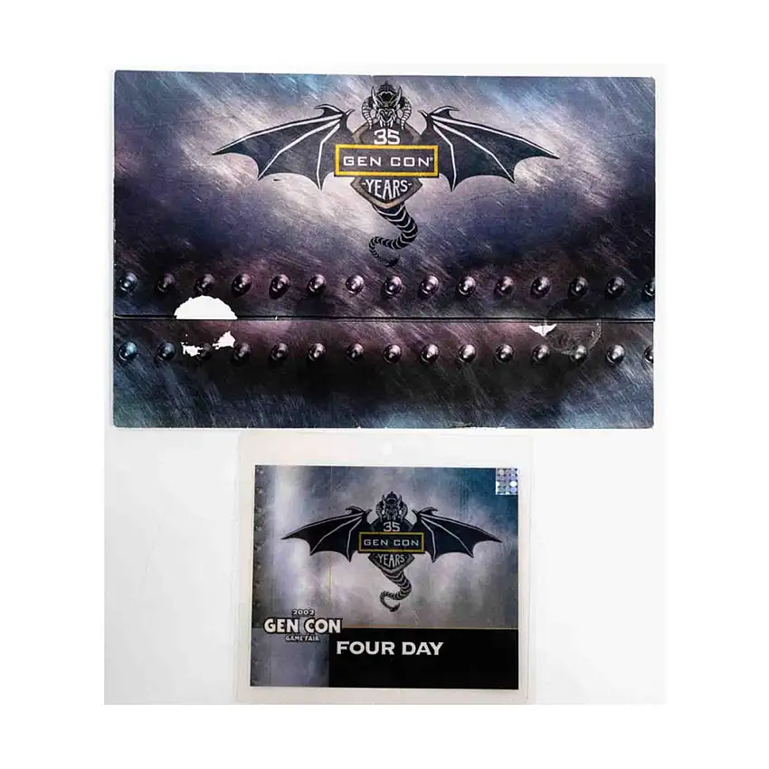 2002 Gen Con 4-Day Badge w/Envelope