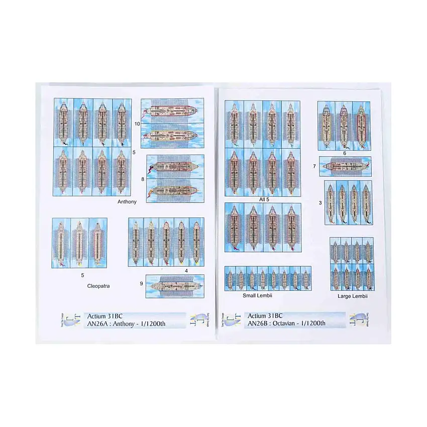 Ship Counters - Actium 31BC (1/1200 Scale)
