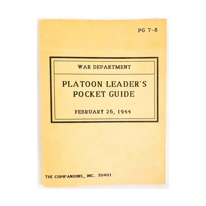 Platoon Leader's Pocket Guide