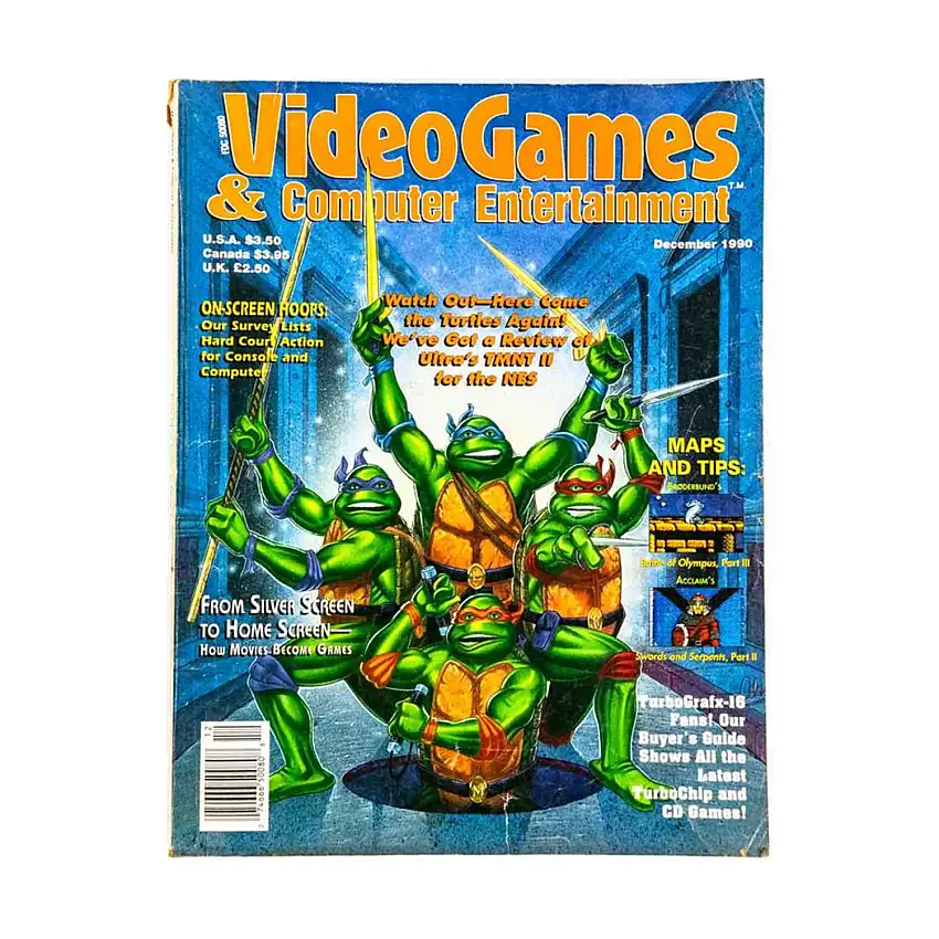 1990 December "TMNT II, On-Screen Hoops, Battle of Olympus"