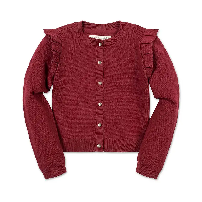 Organic Milano Ruffle Cardigan