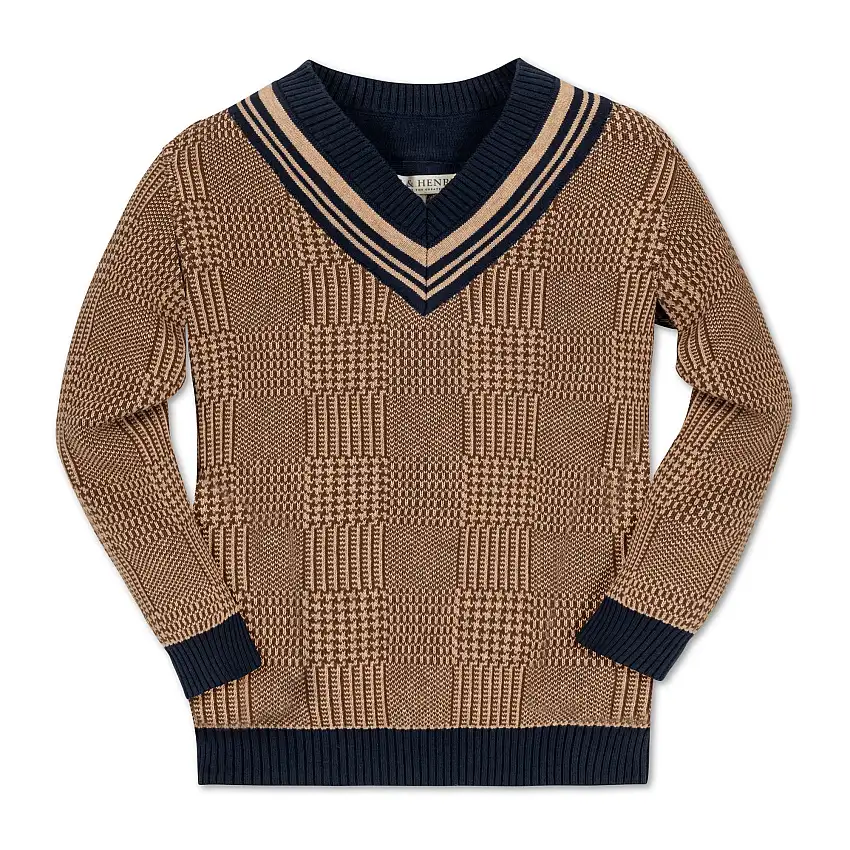 Organic Intarsia Cricket Sweater