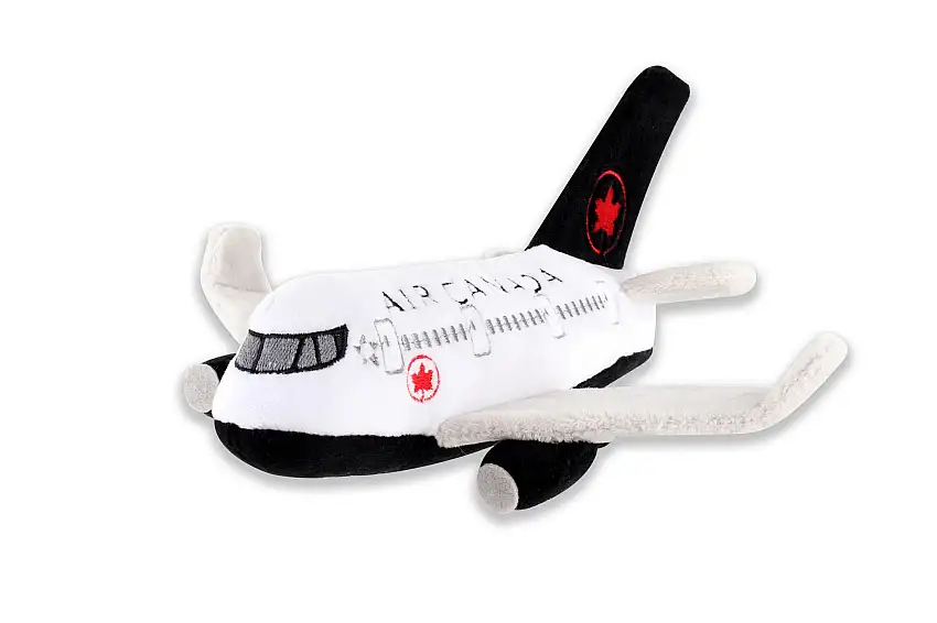 Daron Plush Toys MT022-1 Air Canada Plush Airplane W/Sound New Livery