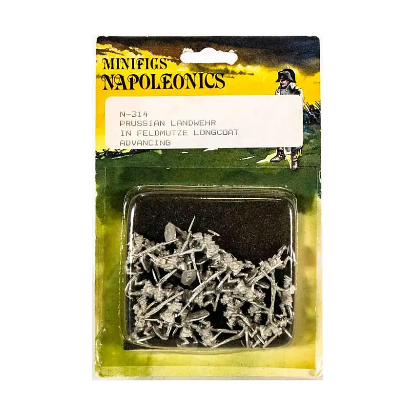 Prussia - Landwehr in Feldmutze Longcoat Advancing