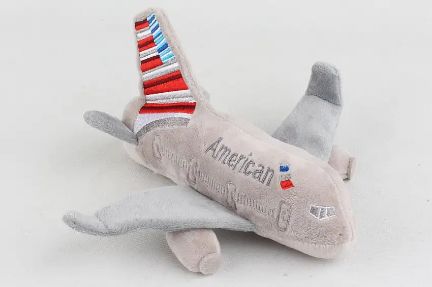 Daron Plush Toys MT004-1 American Airlines Plush Airplane W/Sound