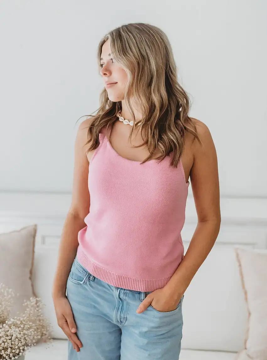 Women's Sunset Petal Knit Tank