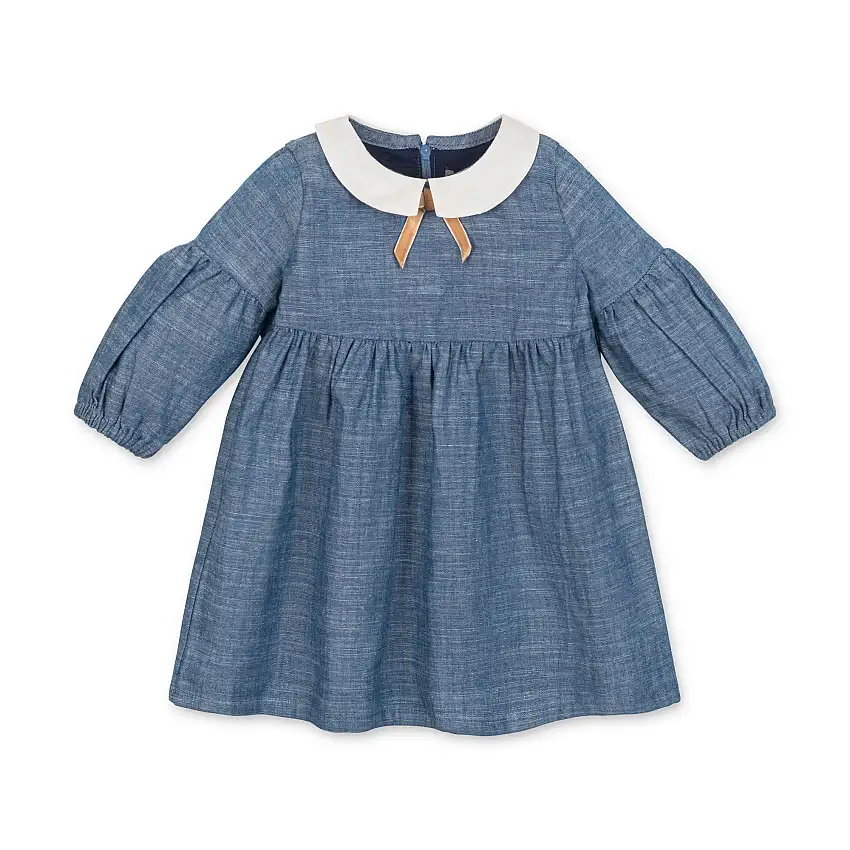 Organic Chambray Empire Dress