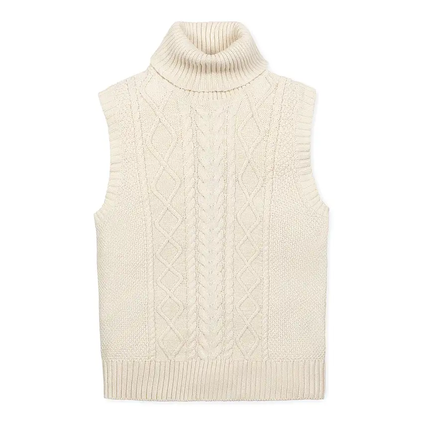 Organic Sleeveless Turtleneck
