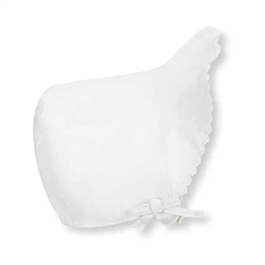Brimmed Linen Bonnet
