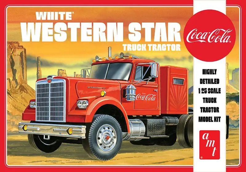 AMT 1160 1/25 Scale Coca-Cola - White Western Star Semi Tractor