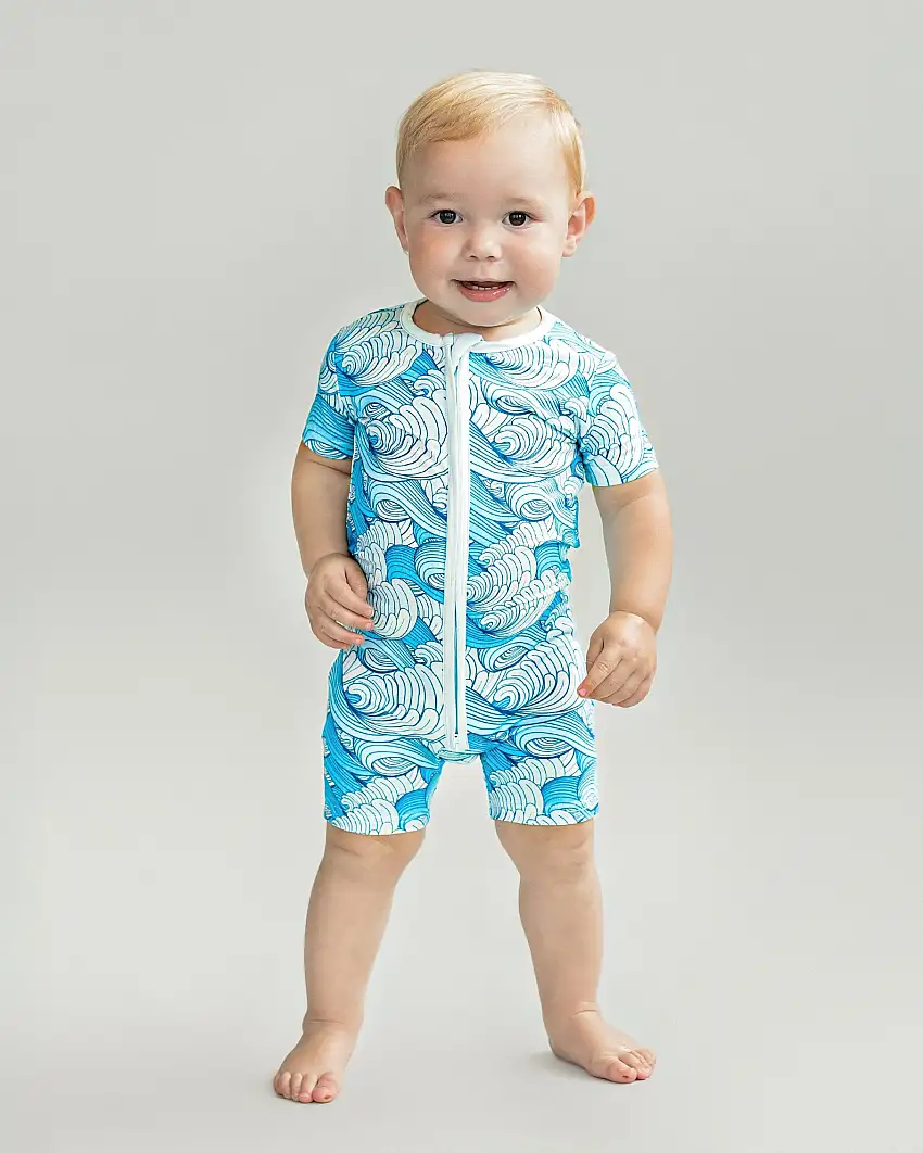 Bamboo Shorty Romper | Delmar