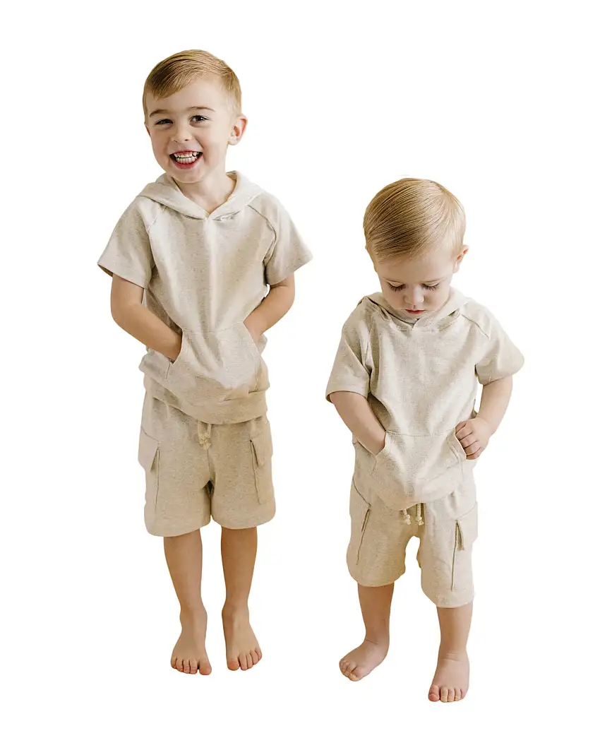 Cargo Shorts Set | Oatmeal