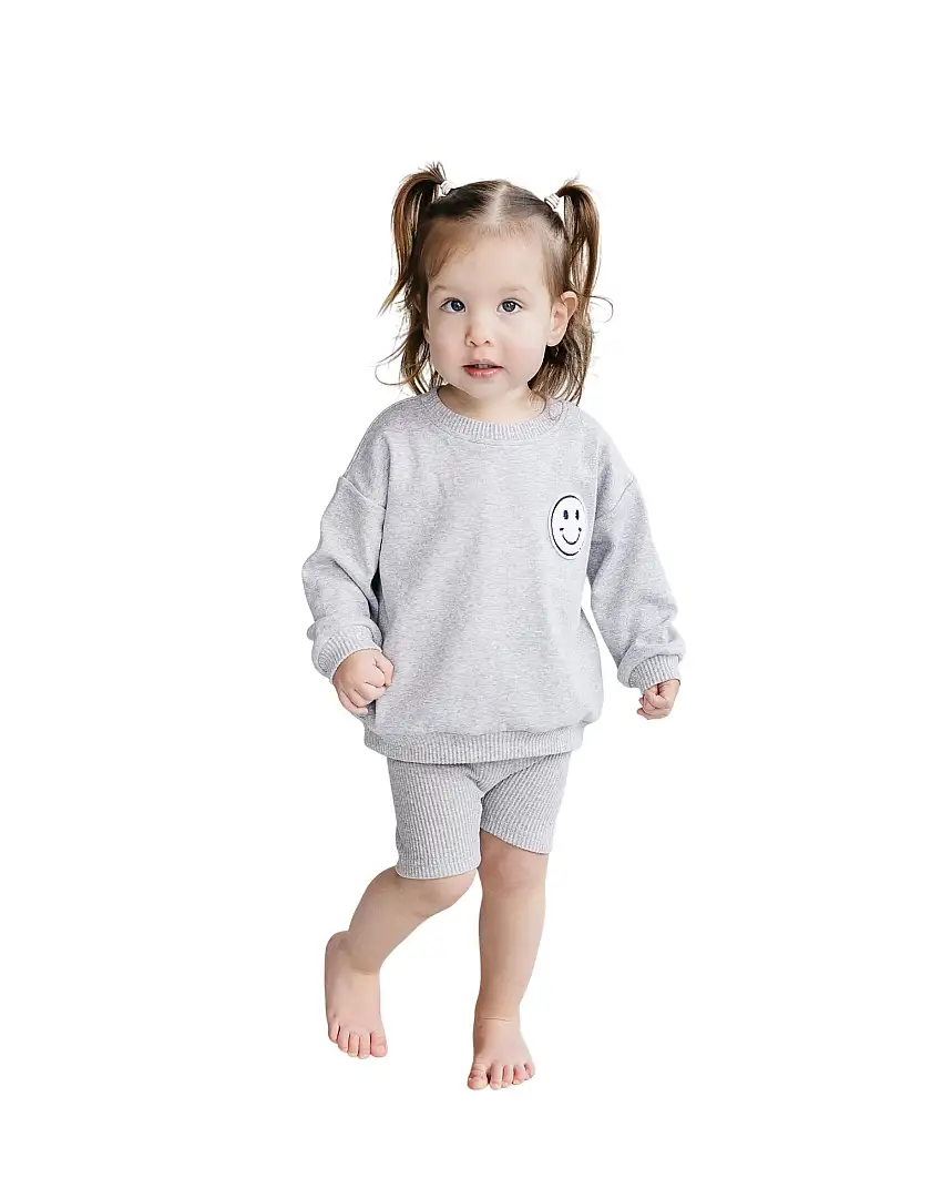 Biker Shorts Set | Gray