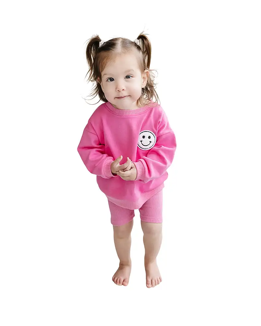 Biker Shorts Set | Pink