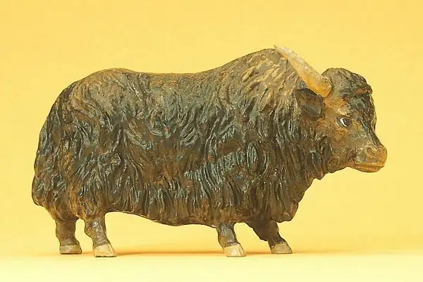 Preiser 47541 44221 Scale Wild Animal Figures, 1/24 - 1/25 Scale -- Yak
