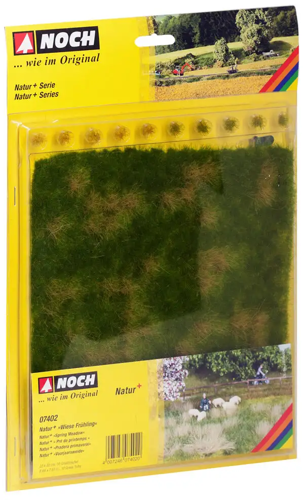 Noch 7402 All Scale Ground Cover - Spring Meadow -- Three Color, 10 Grass Tufts