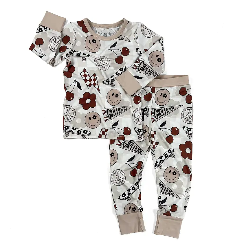 Bamboo 2 Piece Pajama Set - Girlhood