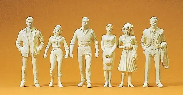 Preiser 45178 G Scale Unpainted Figures -- Passers-By