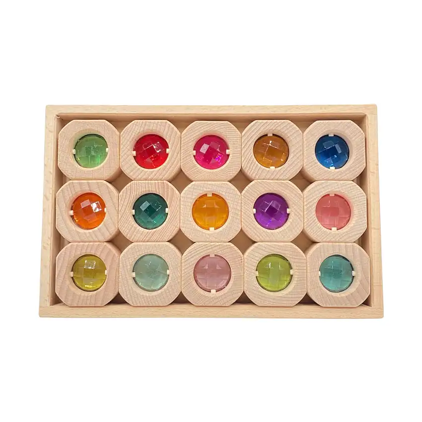 15 Pcs Bitcoin Pastel/macaron Window Blocks Set With Storage Tray