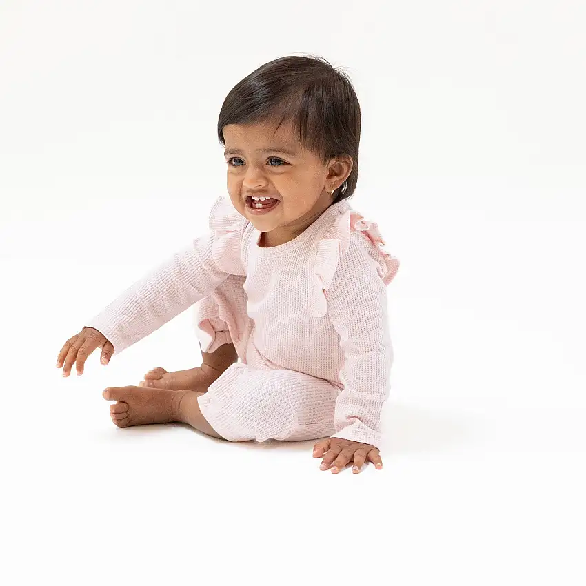 Long Sleeve Ruffle Romper