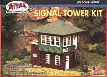 Atlas Model Railroad 704 HO Scale Signal Tower -- Kit - 2-5/8 x 3-1/8" 6.5 x 14cm
