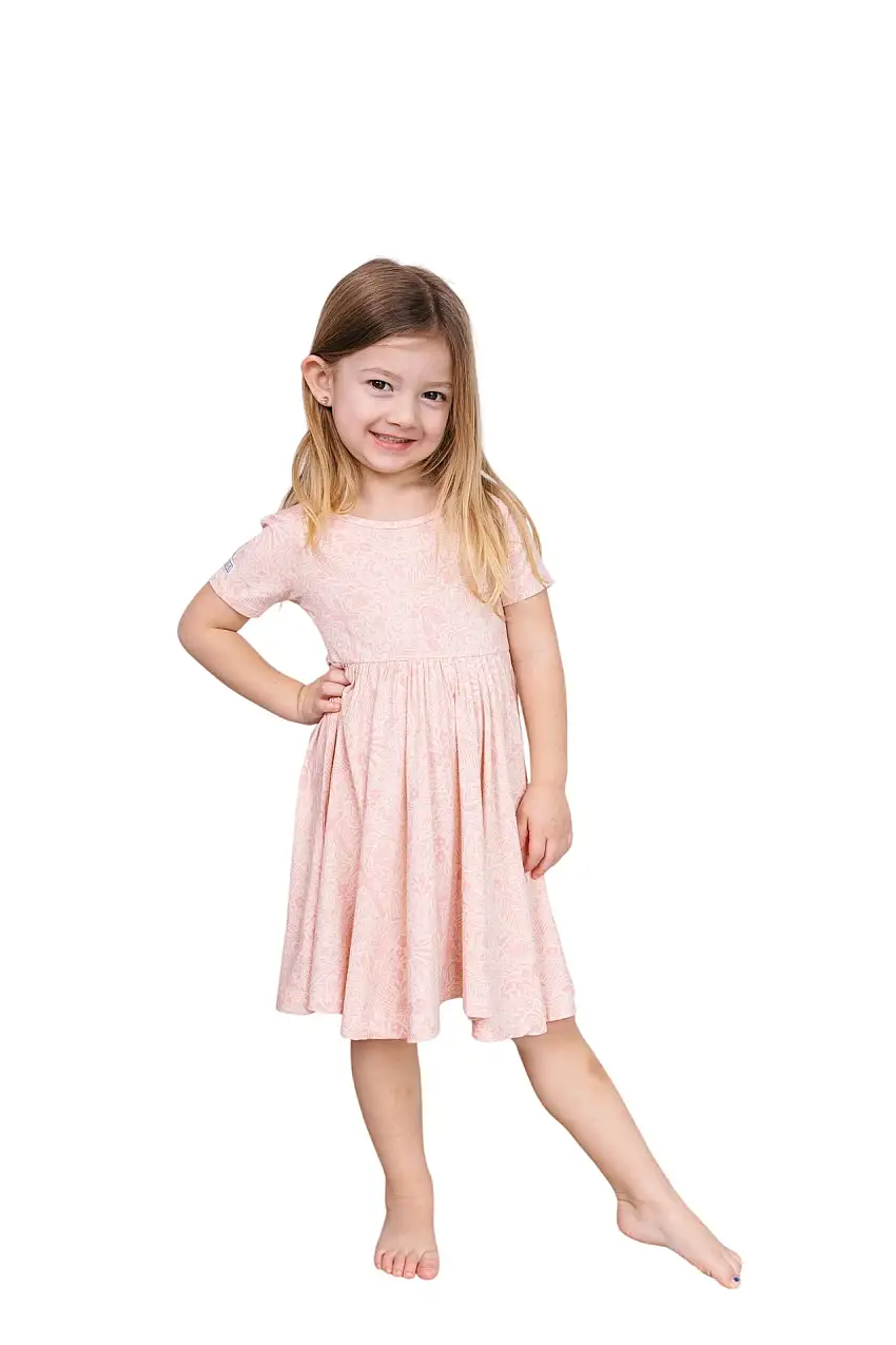 Salvation Garden Pink Twirl Dress Bamboo