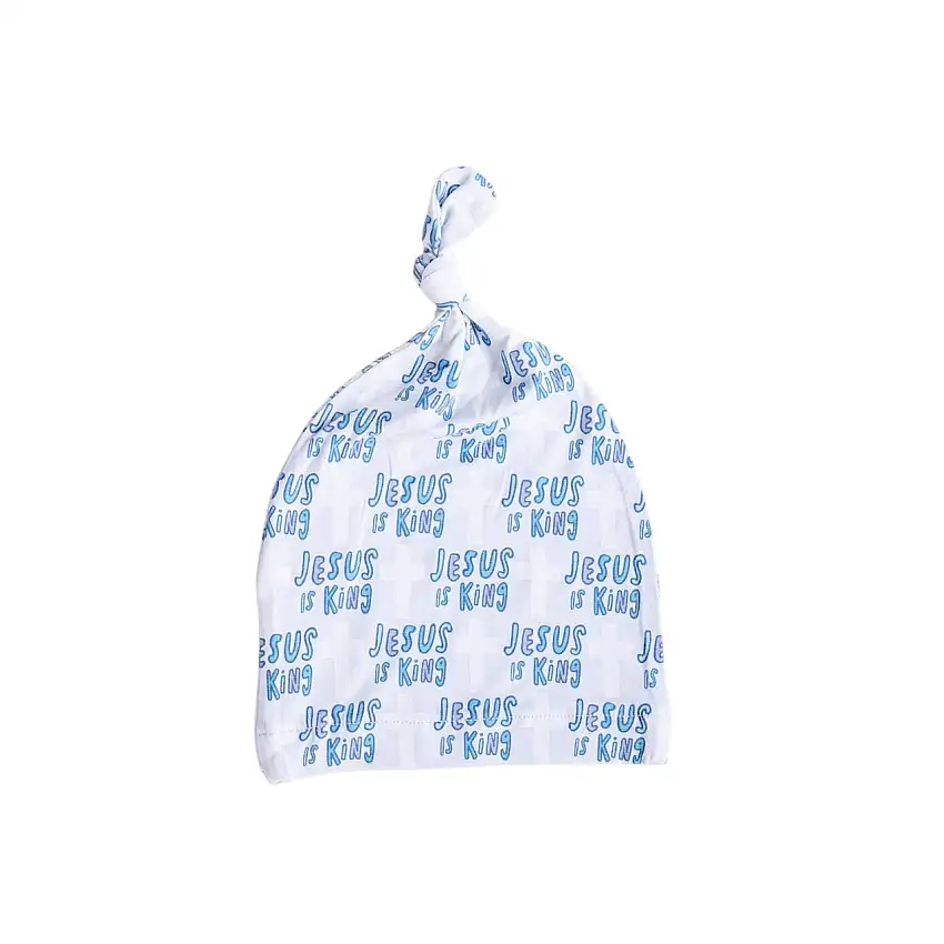 Jesus Is King Blue Hat Bamboo